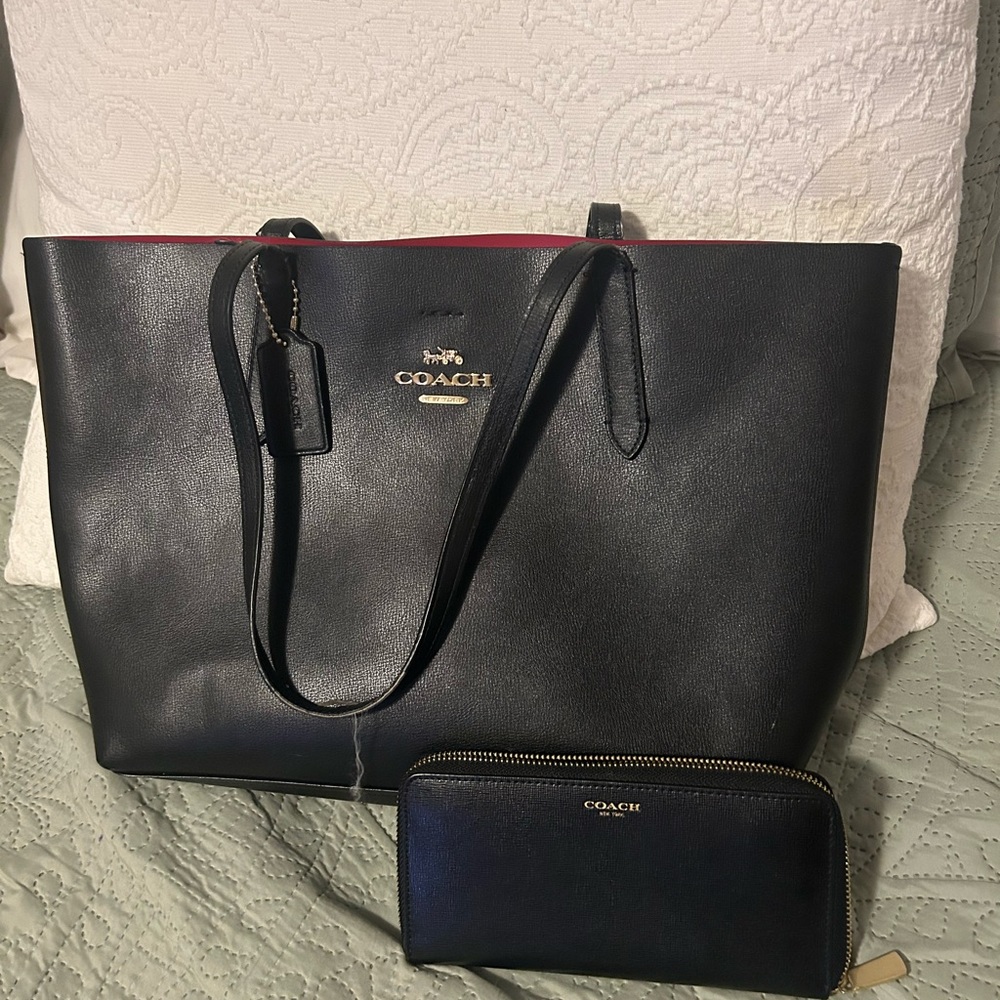 Coach bag and Wallet bundle
